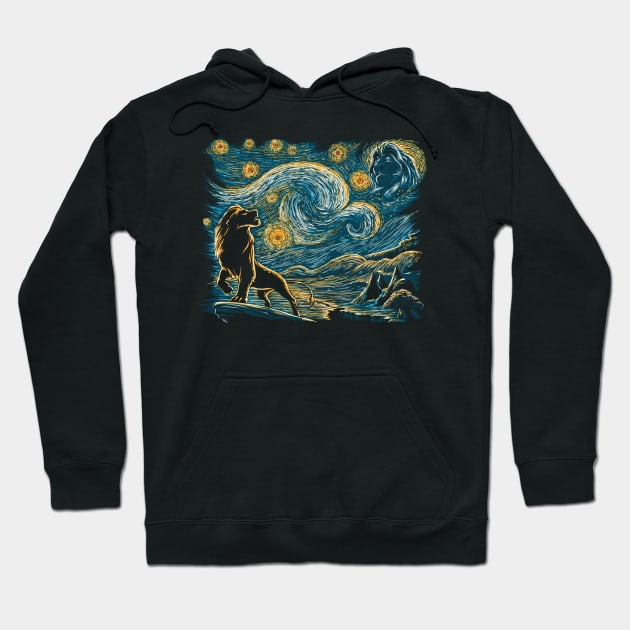 Starry Lion King Hoodie by ddjvigo